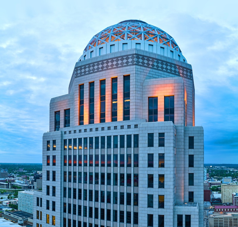 large building in downtown louisville